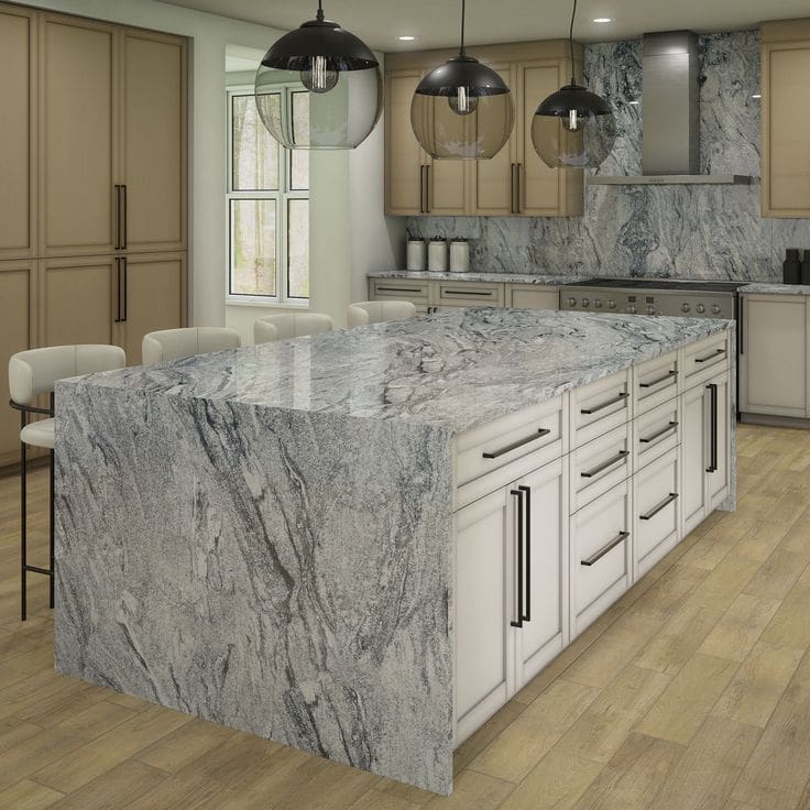 Granite kitchen countertop